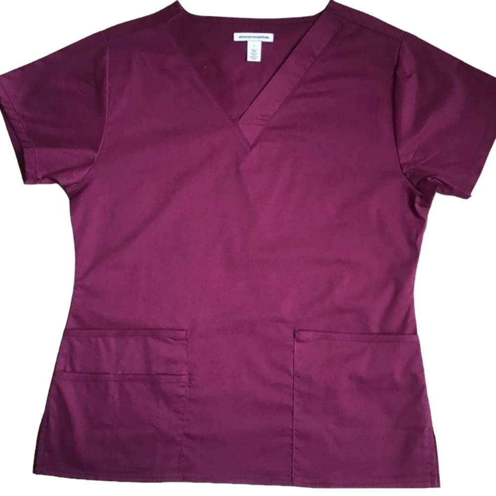 Amazon Essentials Quick Dry Stretch Scrub Top M - image 2